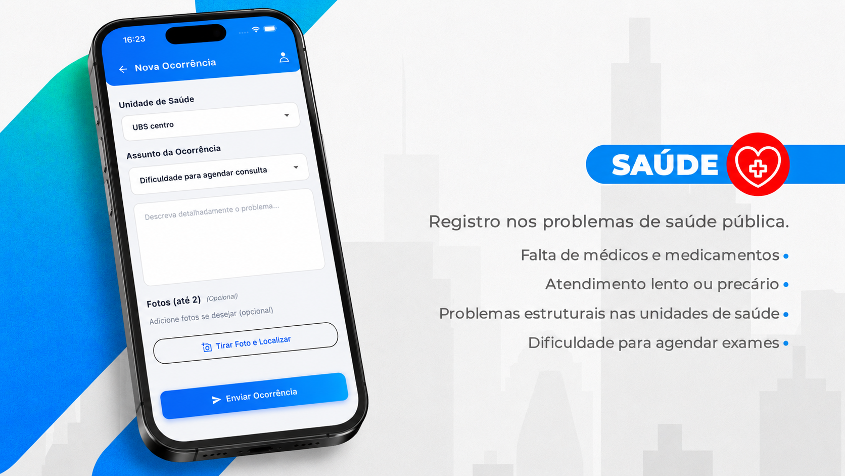 Dashboard Clica Cidadão - Ocorrências